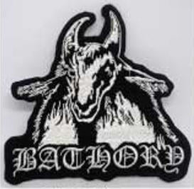 BATHORY - GOAT LOGO CUT OUT EMBROIDERED PATCH