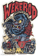 BEN VON STRAWN STICKER - WEREROD STICKER