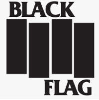 BLACK FLAG - BLACK FLAG LOGO (WHITE FABRIC) PATCH