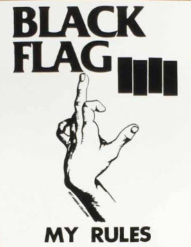 BLACK FLAG - MY RULES BACK PATCH