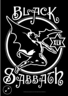 BLACK SABBATH - 45TH ANNIVERSARY LOGO FABRIC FLAG BANNER