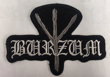 BURZUM - LOGO CUT OUT EMBROIDERED PATCH