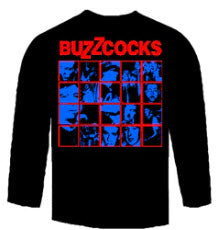 BUZZCOCKS - BAND COLLAGE LONG SLEEVE TEE SHIRT