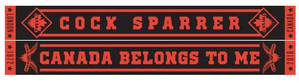 COCK SPARRER - CANADA BELONGS TO ME SCARF