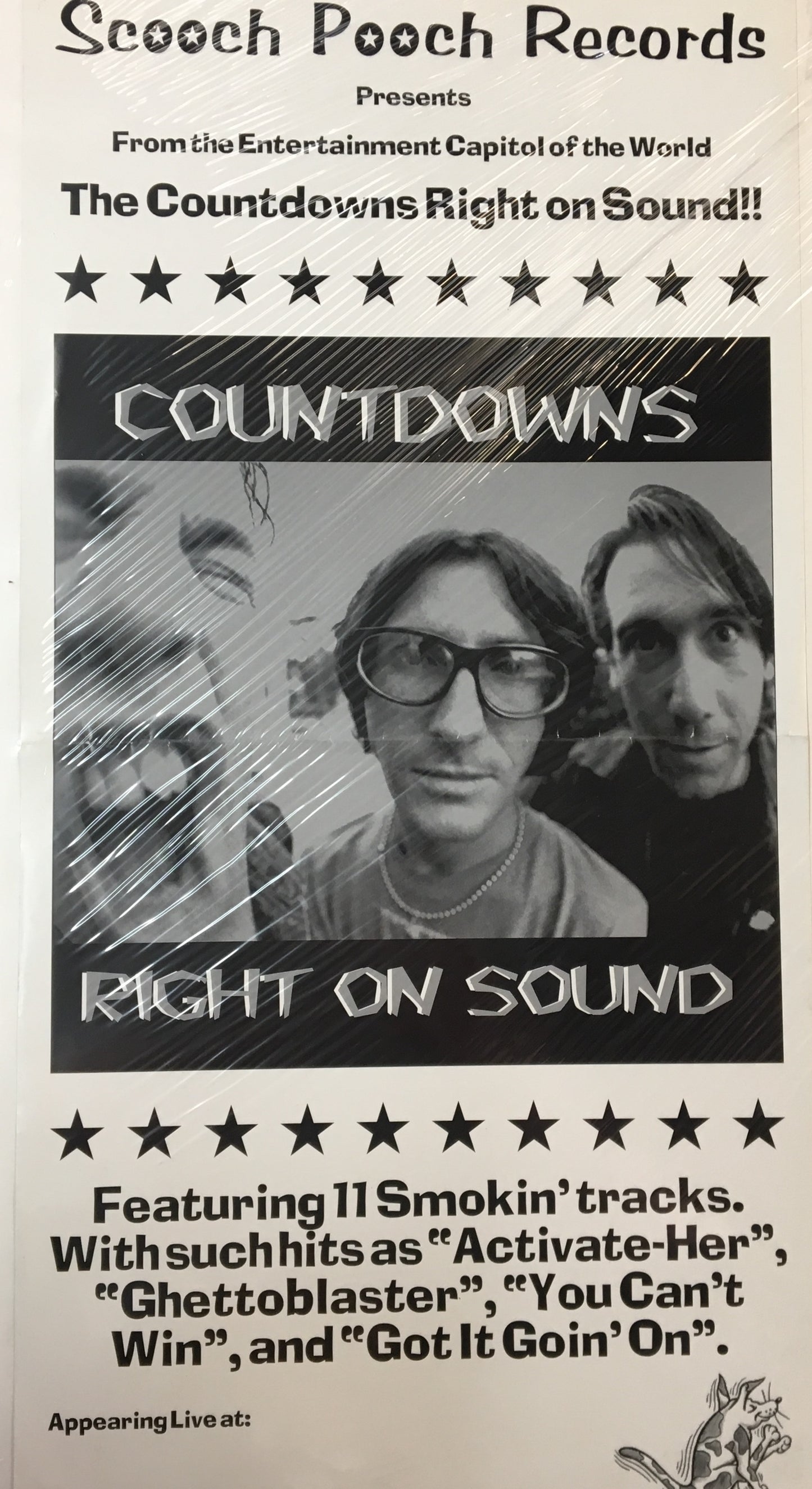 COUNTDOWNS - RIGHT ON SOUND POSTER