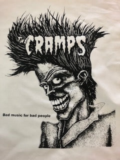 CRAMPS - BAD MUSIC FOR BAD PEOPLE BACK PATCH