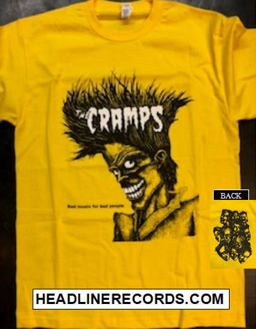 CRAMPS - BAD MUSIC FOR BAD PEOPLE TEE SHIRT