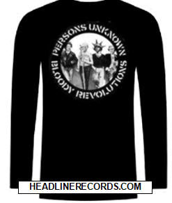 CRASS - PERSONS UNKNOWN LONG SLEEVE TEE SHIRT