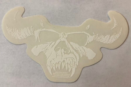 DANZIG - SKULL LOGO (CLEAR) STICKER