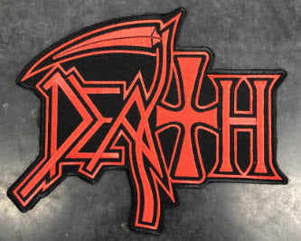 DEATH - DEATH NEW LOGO EMBROIDERED CUT OUT BACK PATCH