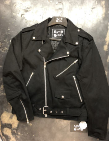 DENIM JACKET SHOCK TROOPS (BLACK)