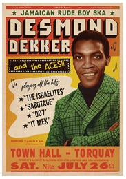 DESMOND DEKKER - JAMAICAN RUDE BOY SKA POSTER