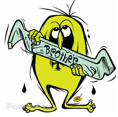 DIRTY DONNY STICKER - BROTHER GREMMIE