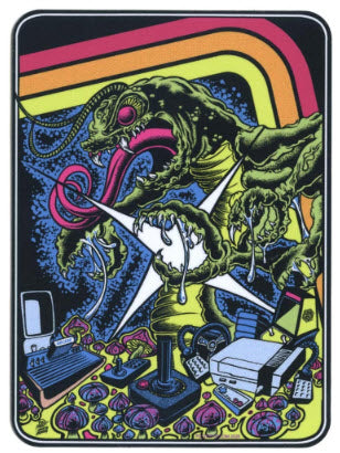 DIRTY DONNY STICKER - CENTIPEDE ATTACK