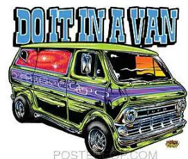 DIRTY DONNY STICKER - DO IT IN A VAN