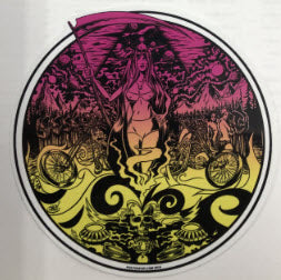 DIRTY DONNY STICKER - LADY DOOM