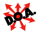 DOA - ARROW STICKER