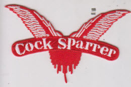 COCK SPARRER - LOGO CUT OUT EMBROIDERED PATCH