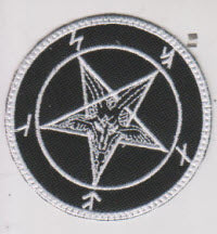 EMBROIDERED PATCH - PENTAGRAM