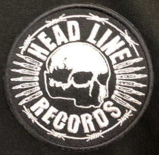 HEADLINE RECORDS - SKULL CIRCLE EMBROIDERED PATCH