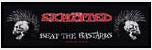 EXPLOITED - BASTARDS SUPER STRIP EMBROIDERED PATCH