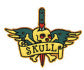 EMBROIDERED PATCH - MICKY MARTIN TATTOO SKULL PATCH
