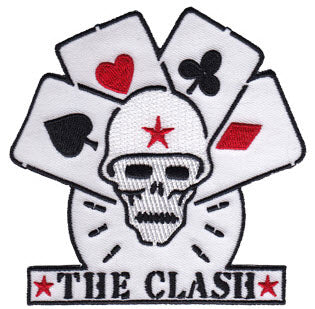 CLASH - STRAIGHT TO HELL CUT OUT EMBROIDERED PATCH