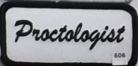 EMBROIDERED PATCH - PROCTOLOGIST PATCH