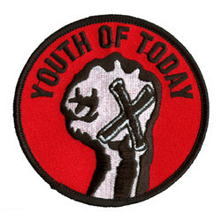 YOUTH OF TODAY - FIST (CIRCLE) EMBROIDERED PATCH