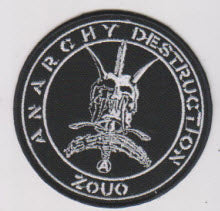ZOUO - ANARCHY DESTRUCTION EMBROIDERED PATCH