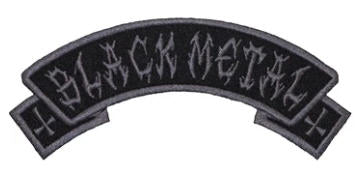 EMBROIDERED PATCH - BLACK METAL ARCH