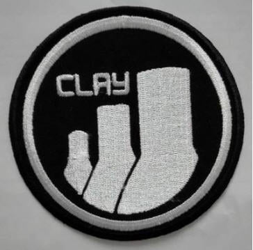EMBROIDERED PATCH - CLAY RECORDS PATCH