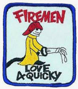 EMBROIDERED PATCH - FIREMEN LOVE QUICKY PATCH