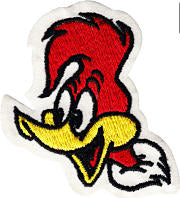 EMBROIDERED PATCH - WOODY WOODPECKER PATCH