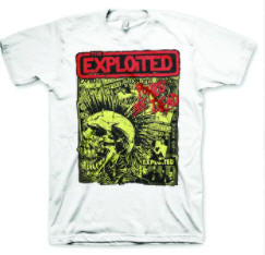 EXPLOITED - PUNKS NOT DEAD (WHITE) TEE SHIRT