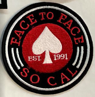 FACE TO FACE - SO CAL EMBROIDERED PATCH