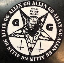 GG ALLIN - WAR IN MY HEAD SLIPMAT