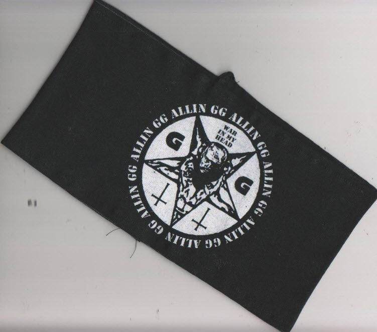 GG ALLIN - WAR IN MY HEAD ARMBAND