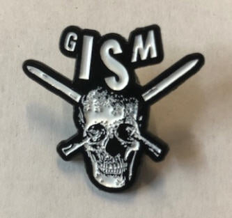 GISM - DETESTATION CUT OUT ENAMEL PIN BADGE