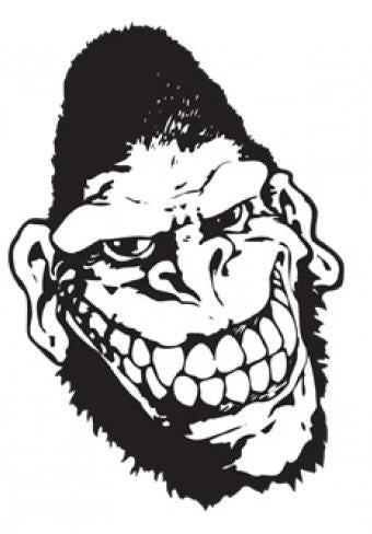 GORILLA BISCUITS - GORILLA DIE CUT STICKER
