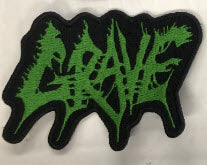 GRAVE - GRAVE CUT OUT EMBROIDERED PATCH