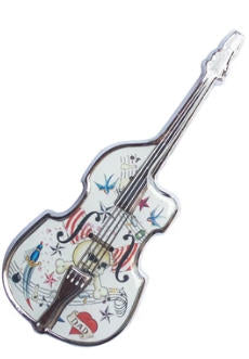 HORRORPOPS - DOUBLE BASS ENAMEL PIN BADGE