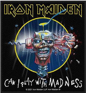 IRON MAIDEN - CAN I PAY WITH MADNESS EMBROIDERED PATCH