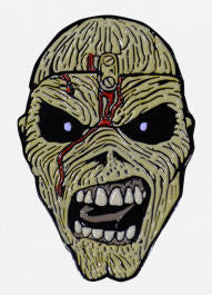 IRON MAIDEN - EDDIE PIECE OF MIND ENAMEL PIN BADGE
