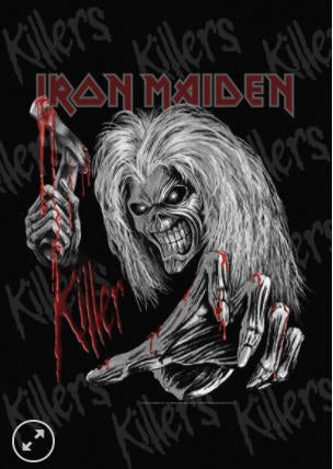 IRON MAIDEN Killers 大型90×60ポスター 琉球藍染フレーム IRON MAIDEN - KILLERS FABRIC POSTER – Headline Records