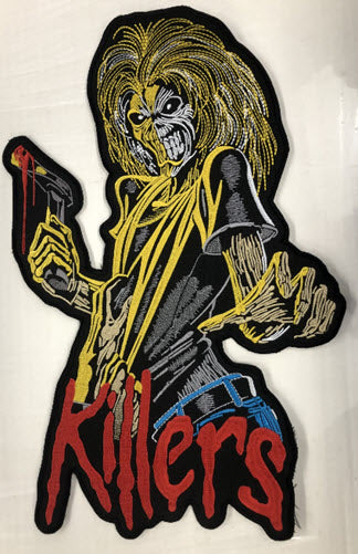 IRON MAIDEN - KILLERS EMBROIDERED CUT OUT BACK PATCH