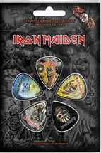 IRON MAIDEN - LOGO FACES GUITAR PICKS (SET OF 5)