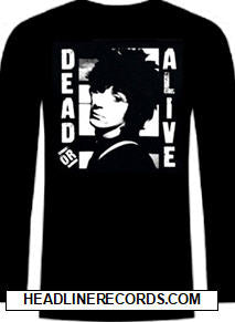 JOHNNY THUNDERS - DEAD OR ALIVE LONG SLEEVE TEE SHIRT