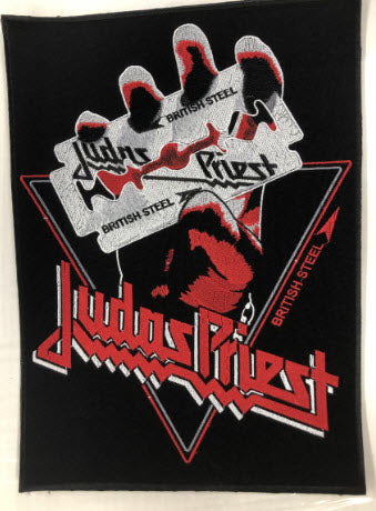 JUDAS PRIEST - BRITISH STEEL EMBROIDERED BACK PATCH