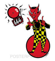 KOZIK STICKER - DEVIL ALERT STICKER
